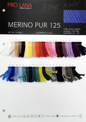 Bild von Pro Lana Echtgarn Farbkarte - Merino Pur 125