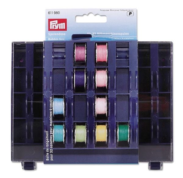 Bild von Prym Spulenbox Spulendose Bobbin Box für 32 Spulen 611980