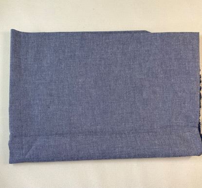 Bild von Stoff  Reststück Stoffreste 75cm  Baumwolle Webware blau - Kopie