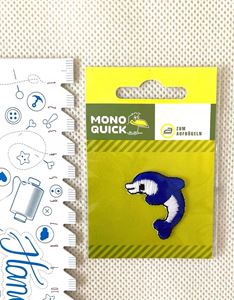 Bild von Bügelbild Patches Applikation Mono Quick kleiner Delfin