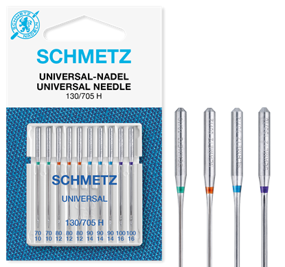 Bild von Schmetz Nähmaschinennadeln Universal 70-100 - 10er Pack