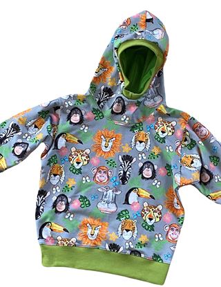 Bild von Pullover  Kinderpullover  Hoodie Gr. 110 Dschungeltiere