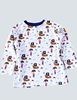 Bild von Longsleeve Gr.118 Langarmshirt Kindershirt Piraten weiss